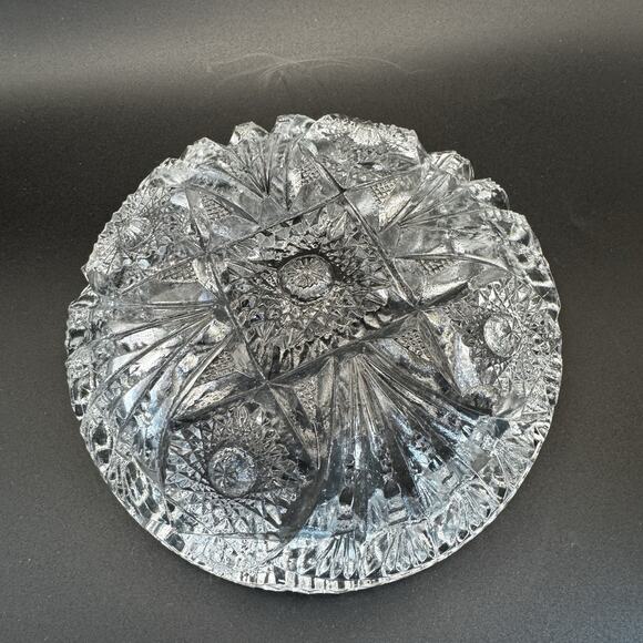 EAPG Brilliant Pressed Glass Star Nappy Bowl‎ Candy Dish 5.25" - Picture 5 of 6